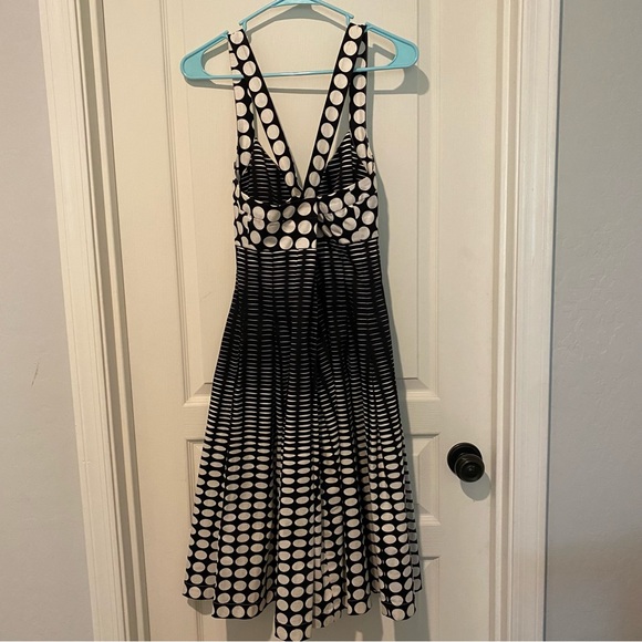 Calvin Klein Surplice Fit & Flare Midi Dress - Picture 2 of 7